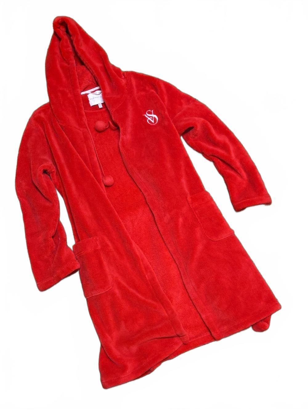 Victoria's Secret | Red Plush Hooded Robe | M